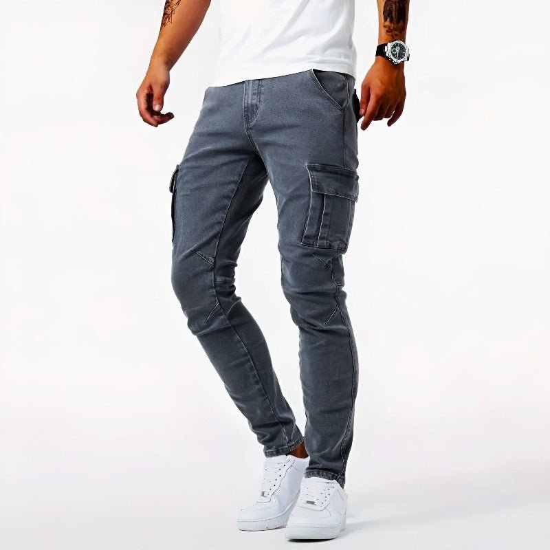 Men's Cargo Jeans by Draven featuring a comfortable fit and utility style, perfect for casual wear and outdoor activities. 0